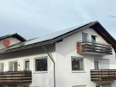 Das Gebäude in dem sich die Ferienwohnung befindet