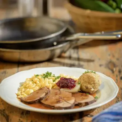 Essen im Gasthaus oder in der Nähe