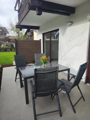 Ein Patio oder anderer Außenbereich in der Unterkunft Ferienwohnung Ott