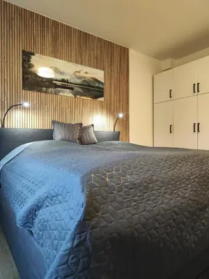 Ein Bett oder Betten in einem Zimmer der Unterkunft Ferienwohnung Ott