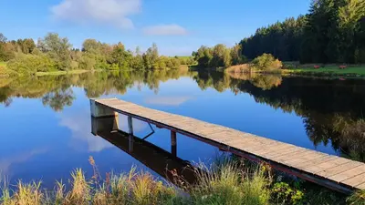 Naturlandschaft in der Nähe des Ferienhauses