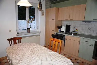 Küche/Küchenzeile in der Unterkunft Bei München Ferienwohnung in Dachau 