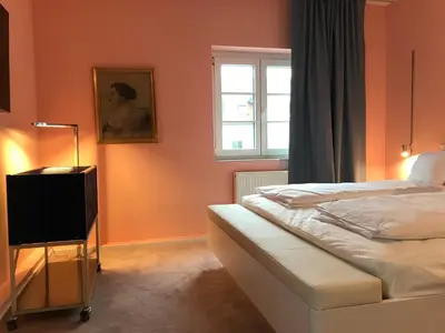 Ein Bett oder Betten in einem Zimmer der Unterkunft Lèvres Hotel