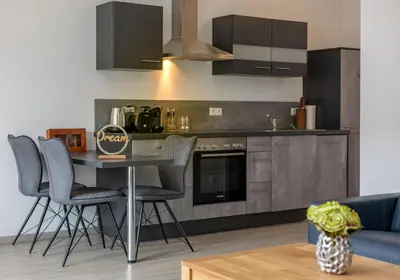 Küche/Küchenzeile in der Unterkunft SweetHome - Poing Apartments