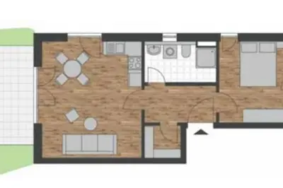 Grundriss der Unterkunft Holiday apartment Bergrausch in Oberammergau