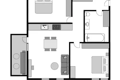 Grundriss der Unterkunft Ferienwohnung Berglounge in Garmisch-Partenkirchen