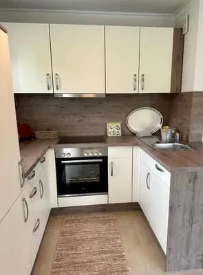 Küche/Küchenzeile in der Unterkunft Ferienwohnung IDA