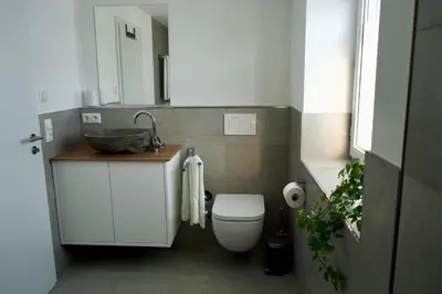 Ein Badezimmer in der Unterkunft Haus Allgäu Wohnung Wertachauen