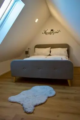 Ein Bett oder Betten in einem Zimmer der Unterkunft Haus Allgäu Wohnung Schwabennestle