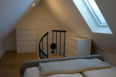 Ein Bett oder Betten in einem Zimmer der Unterkunft Haus Allgäu Wohnung Schwabennestle