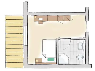 Grundriss der Unterkunft Gästehaus am Reisberg