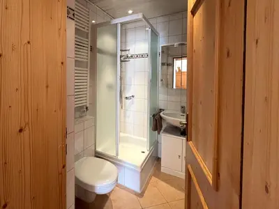 Ein Badezimmer in der Unterkunft Ferienwohnung 