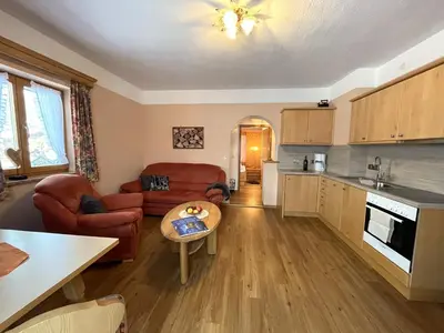 Küche/Küchenzeile in der Unterkunft Ferienwohnung 