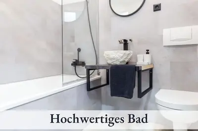 Ein Badezimmer in der Unterkunft Relax Apartment 1302 Tolle Aussicht Massagesessel Smart TV