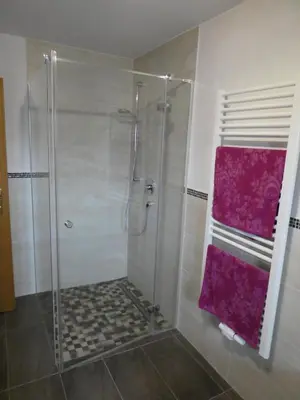Ein Badezimmer in der Unterkunft Ferienwohnung Finzblick