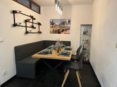 Ein Sitzbereich in der Unterkunft Unterkunft in Altstadt
