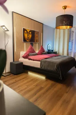 Ein Bett oder Betten in einem Zimmer der Unterkunft Unterkunft in Altstadt