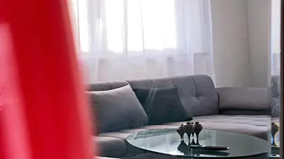 Ein Sitzbereich in der Unterkunft Elegante Ferienwohnung Relax