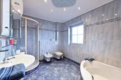 Ein Badezimmer in der Unterkunft Elegante Ferienwohnung Relax