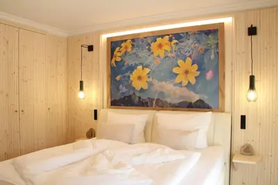 Ein Bett oder Betten in einem Zimmer der Unterkunft Mein Königreich