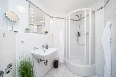 Ein Badezimmer in der Unterkunft LaDolceVita - 100m2 Apartment in Zentraler Lage