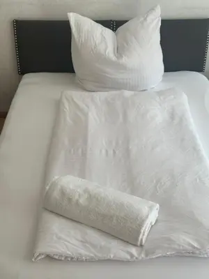 Ein Bett oder Betten in einem Zimmer der Unterkunft Apartment with top kitchen and 3 sleeping rooms