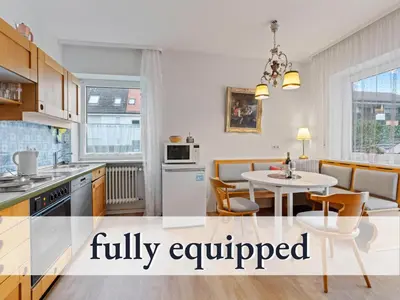 Küche/Küchenzeile in der Unterkunft Hallo!-Apartments - Ideal für Geschäftsreisende, Monteure und Feriengäste