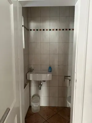 Ein Badezimmer in der Unterkunft Am Ampferang:Ferienhaus in Ettal