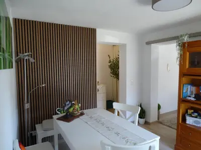 Ein Bett oder Betten in einem Zimmer der Unterkunft Ferienwohnung am Pilsensee