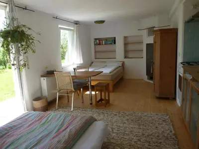 Ein Bett oder Betten in einem Zimmer der Unterkunft Apartment am Innradweg