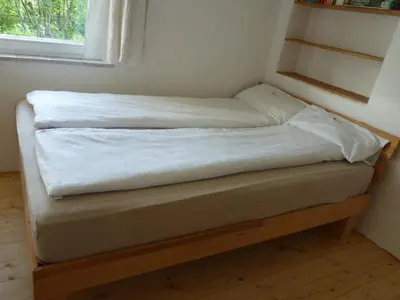 Ein Bett oder Betten in einem Zimmer der Unterkunft Apartment am Innradweg