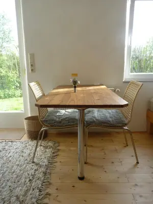 Ein Sitzbereich in der Unterkunft Apartment am Innradweg