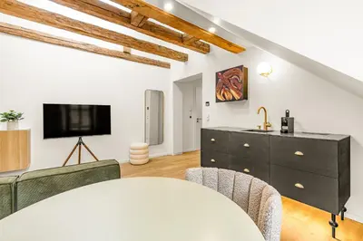TV/Unterhaltungsangebot in der Unterkunft kalm stay - a design Aparthotel