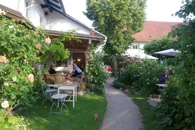 Ein Garten an der Unterkunft Kultur-Stadl Ferienwohnung