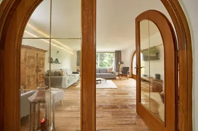Ein Sitzbereich in der Unterkunft Villa Bruni