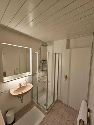 Ein Badezimmer in der Unterkunft Stylische Sunset-Wohnung