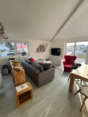 Ein Sitzbereich in der Unterkunft Amt11 - Relax / family / home-office