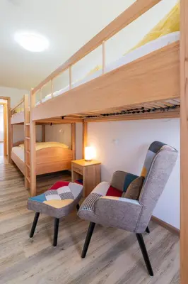 Ein Sitzbereich in der Unterkunft Ferienwohnungen Maderhof