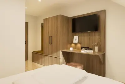 Ein Bett oder Betten in einem Zimmer der Unterkunft 