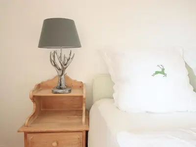 Ein Bett oder Betten in einem Zimmer der Unterkunft Guade Stub'n ALBERT-SEPPI