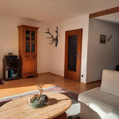 Grundriss der Unterkunft Ferienhaus-Ferienwohnung Weitblick mit Garten und malerischem Bergpanorama