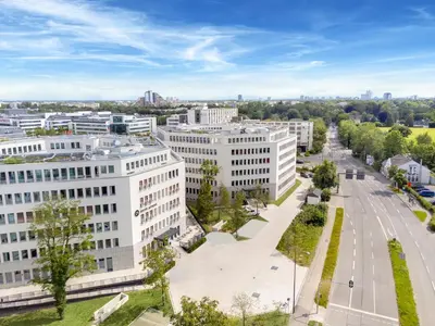 Das Gebäude in dem sich das Aparthotel befindet