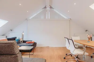 Ein Sitzbereich in der Unterkunft Ferienhaus Goldstück im Allgäu