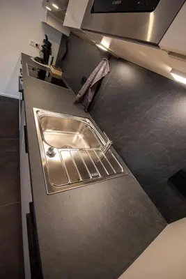 Küche/Küchenzeile in der Unterkunft Appartement an der alten Linde