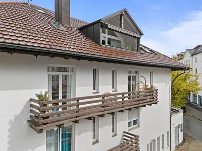 Das Gebäude in dem sich die Ferienwohnung befindet