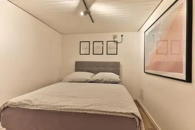 Ein Bett oder Betten in einem Zimmer der Unterkunft Ferienwohnung nahe A8 Augsburg München Ulm - Stillblick