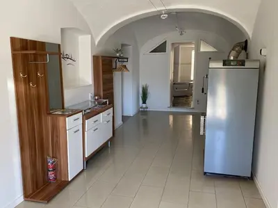 Küche/Küchenzeile in der Unterkunft Gemütliche Wohnung in Oberbayern