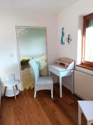 Ein Sitzbereich in der Unterkunft InnBlick Ferienwohnungen