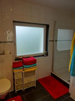 Ein Badezimmer in der Unterkunft Ferienwohnung Ambiente