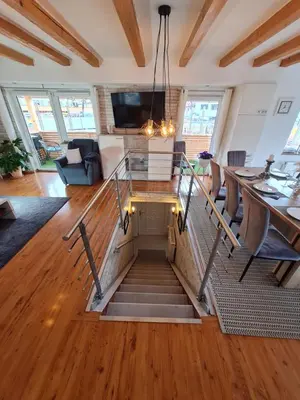 Küche/Küchenzeile in der Unterkunft Ferienwohnung Ambiente